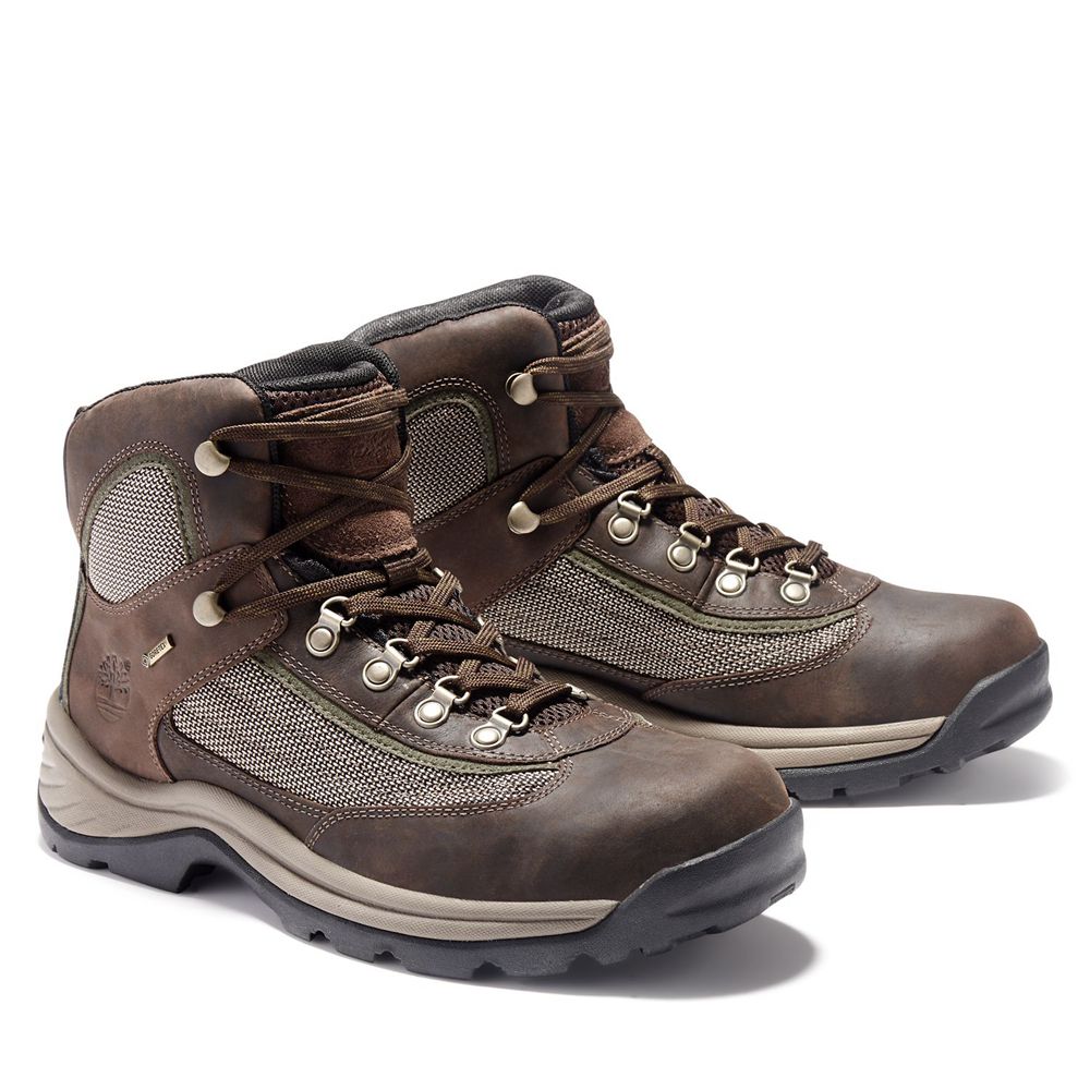 Timberland Mens Hiking Boots Plymouth Trail Waterproof - Dark Brown - India UA8154620